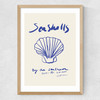 Seashells Medium Oak Frame