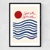 Splish Splash Narrow Black Frame