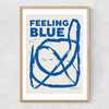 Feeling Blue Narrow Oak Frame