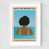 Into the Water I Go Medium White Frame