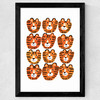 Tiger Tiger Wide Black Frame