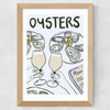 Oysters with Wine Wide Oak Frame