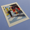 London Bus by Daniel Haskett Unframed Print
