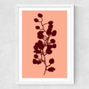 Floral Silhouette I Medium White Frame
