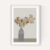 Rust Brown Dried Flowers in Vase on Table I