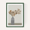Rust Brown Dried Flowers in Vase on Table I