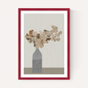 Rust Brown Dried Flowers in Vase on Table I
