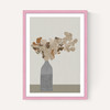 Rust Brown Dried Flowers in Vase on Table I