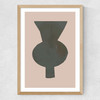 Vase I Medium Oak Frame