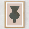 Vase I Wide Oak Frame