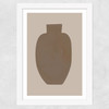 Vase II Wide White Frame