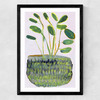 Potted Plant I Medium Black Frame
