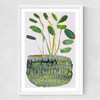 Potted Plant I Medium White Frame