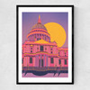 St. Paul's Cathedral Narrow Black Frame