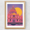 St. Paul's Cathedral Wide Oak Frame