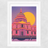 St. Paul's Cathedral Wide White Frame