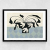 Dove Peace Vase Medium Black Frame