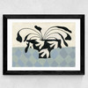 Dove Peace Vase Wide Black Frame