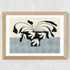 Dove Peace Vase Wide Oak Frame
