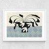 Dove Peace Vase Medium White Frame