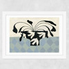 Dove Peace Vase Wide White Frame