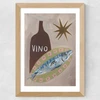 Fish Supper Wide Oak Frame