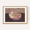 Pink Bowl of Spring Onions