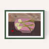 Pink Bowl of Spring Onions