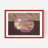 Pink Bowl of Spring Onions