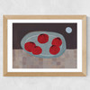 Tomato Collage Wide Oak Frame