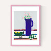 Blue Vase on Table