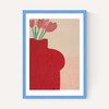 Red Bust Vase
