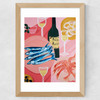 Shrimps and Sardines Wide Oak Frame