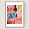 Shrimps and Sardines Medium Oak Frame