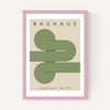 Bauhaus Green Curved Stripes