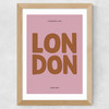 London Typography Pink