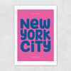 New York Typography Unframed Print