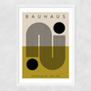 Bauhaus Black Dot Narrow White Frame