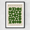 Bauhaus Green Semi Circles