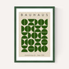 Bauhaus Green Semi Circles