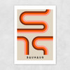 Bauhaus Retro Stripes Unframed Print