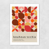 Bauhaus Autumn Mosaic Unframed Print