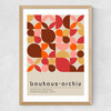 Bauhaus Autumn Mosaic Medium Oak Frame