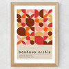 Bauhaus Autumn Mosaic Wide Oak Frame