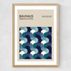 Bauhaus Blue Wave Medium Oak Frame