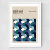 Bauhaus Blue Wave Medium White Frame