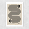 Bauhaus Black Stripes Unframed Print