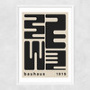 Bauhaus Architecture Narrow White Frame