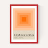Bauhaus Orange Squares