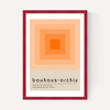 Bauhaus Orange Squares